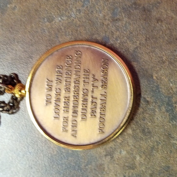 Football medallion necklace - Picture 3 of 3